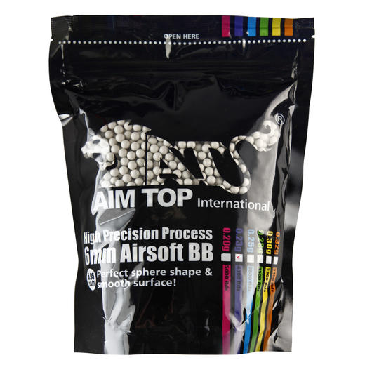 AIM Top Premium Grade Bio BBs 0,23g 4.300er Beutel light-grey