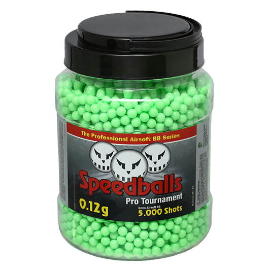 Speedballs Pro Tournament BBs 0,12g 5.000er Container Airsoftkugeln Zombie Green