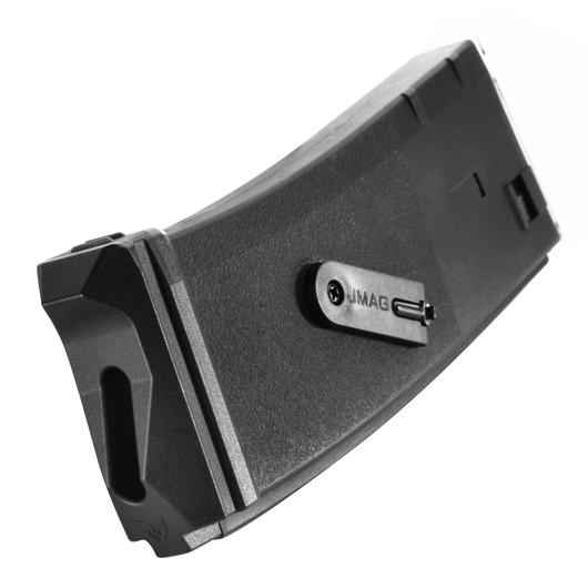 Modify M4 J-Mag Polymer Magazin Hi-Cap 300 Schuss mit Tracer LED schwarz Bild 1