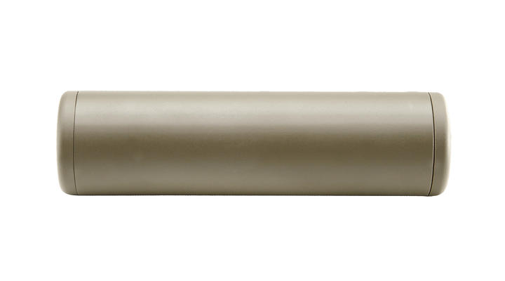 King Arms Delta Force Aluminium Silencer 110mm 14mm- / 14mm+ Dark Earth Bild 2
