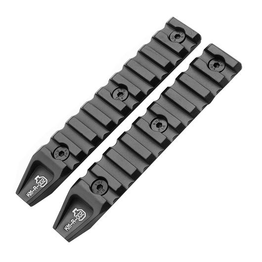 Ares KeyMod 21mm Aluminium Schienen Set Octarms 4.5-Zoll (2 Stck) schwarz Bild 1