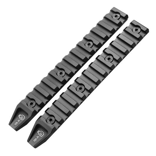 Ares KeyMod 21mm Aluminium Schienen Set Octarms 6-Zoll (2 Stck) schwarz Bild 1