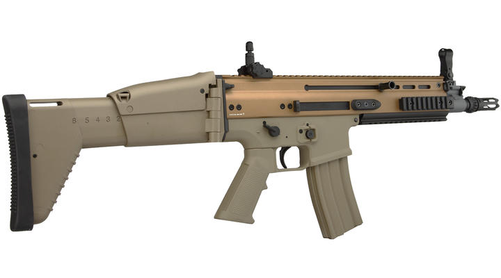 Cybergun FN Herstal SCAR-L Vollmetall Nylon-Version Komplettset S-AEG 6mm BB Tan Bild 3