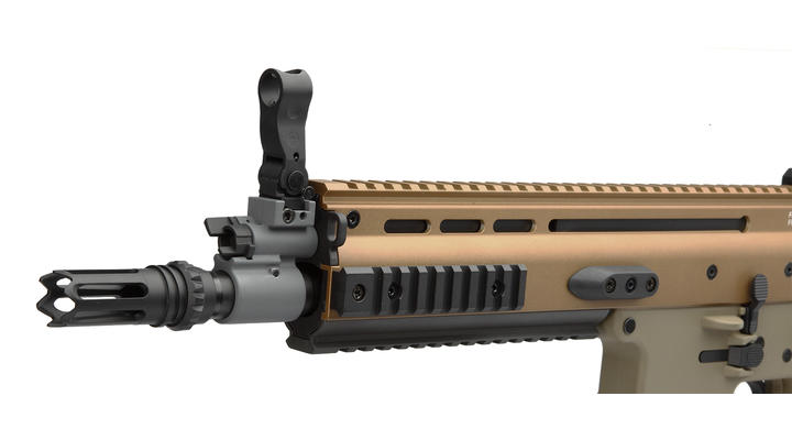 Cybergun FN Herstal SCAR-L Vollmetall Nylon-Version Komplettset S-AEG 6mm BB Tan Bild 6