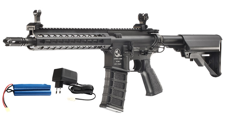 ASG Armalite M15A4 Assault Vollmetall Sportline Komplettset S-AEG 6mm BB schwarz