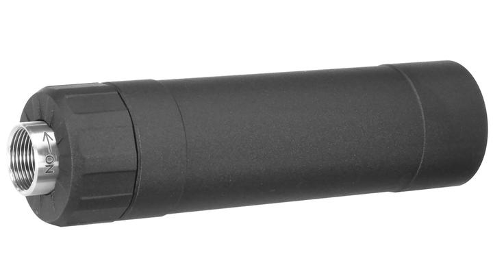 Crusader TR9S Aluminium Suppressor Silencer schwarz inkl. 16mm+ / 14mm- Adapter Bild 1