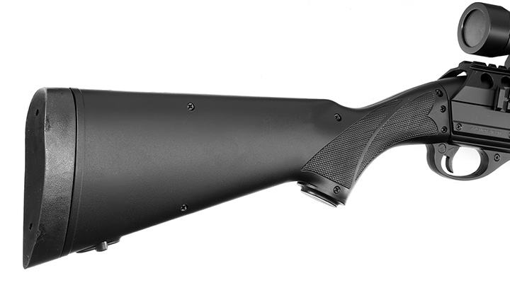 D.E. M3000 Gewehr-Shotgun inkl. Red-Cross Zielgert Springer 6mm BB schwarz Bild 8