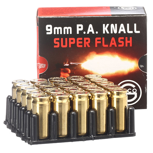 Geco 9mm P.A. Knallpatrone Super Flash 25 Stck