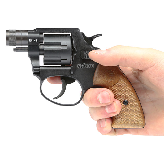 Rhm RG 46 Schreckschuss Revolver 6mm Flobert brniert Bild 8