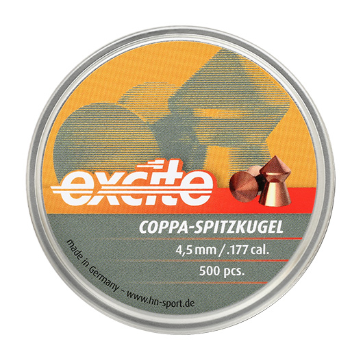 H&N Spitzkopf-Diabolos Excite Coppa-Spitzkugel 4,5mm 500 Stck Bild 3