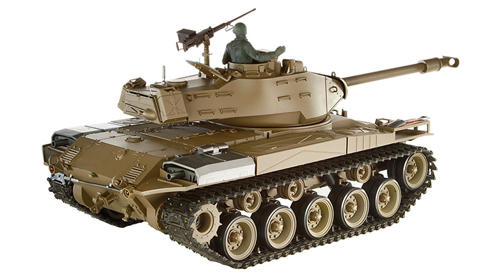 Amewi RC Panzer M41 Walker Bulldog 1:16 schussfhig 2,4 GHz Control Edition RTR oliv Bild 2