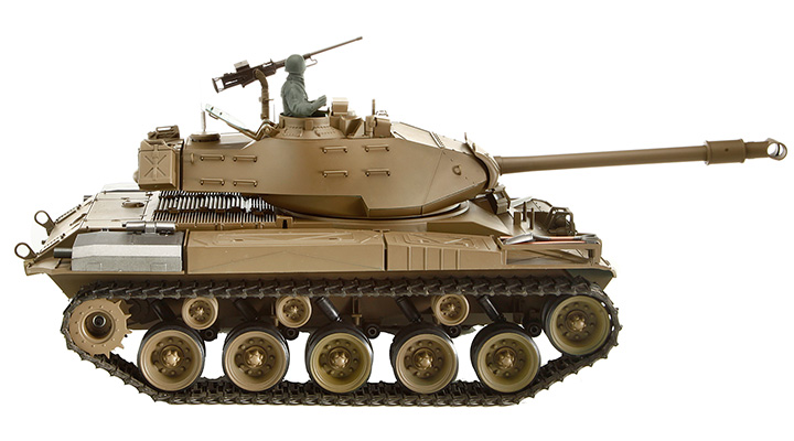 Amewi RC Panzer M41 Walker Bulldog 1:16 schussfhig 2,4 GHz Control Edition RTR oliv Bild 3