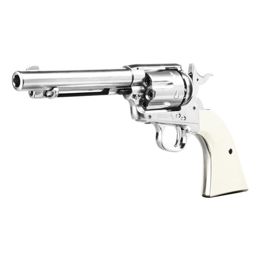 Colt Single Action Army 45 nickel CO2 Revolver Kal. 4,5mm Diabolo gezogener Lauf Bild 1
