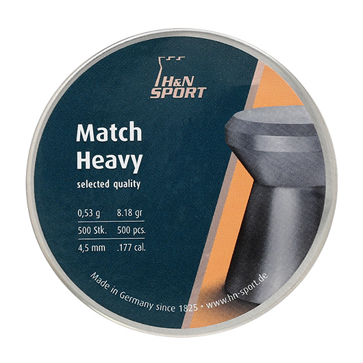 H&N Flachkopf-Diabolos Match Heavy 4,5mm 500 Stck Bild 3