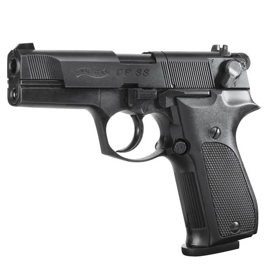 Walther CP88 4 Zoll CO2 Luftpistole 4,5mm (.177) Diabolo schwarz brniert Bild 1