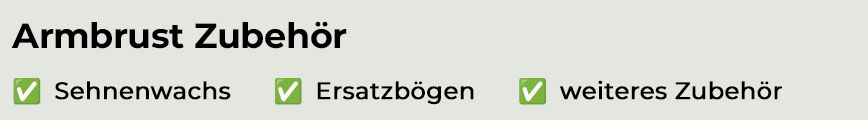 Armbrust Zubehör Armbrust Zubehör