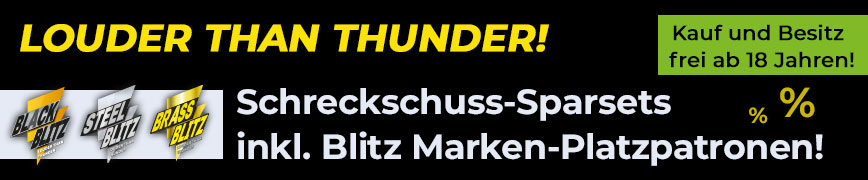 Sparsets Steel Blitz & Black Blitz Platzpatronen Sparsets Steel Blitz & Black Blitz Platzpatronen