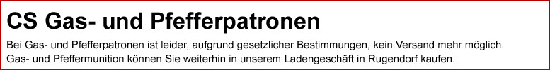Gaspatronen, Pfefferpatronen Gaspatronen, Pfefferpatronen
