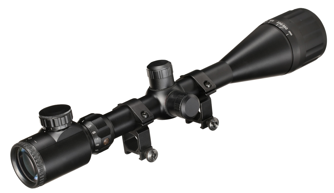 AS-24 Zielfernrohr 4-16x50AO mit Montageringe fr 20-22 mm Schiene schwarz Bild 1