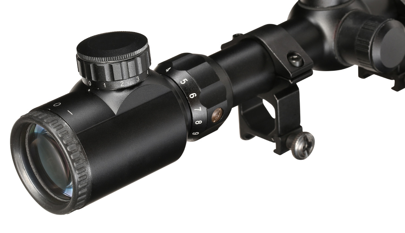 AS-24 Zielfernrohr 4-16x50AO mit Montageringe fr 20-22 mm Schiene schwarz Bild 1
