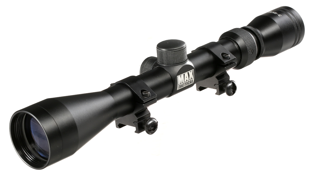 Max Tactical Zielfernrohr 3-9x40 inkl. Ringe für 22 mm Schiene