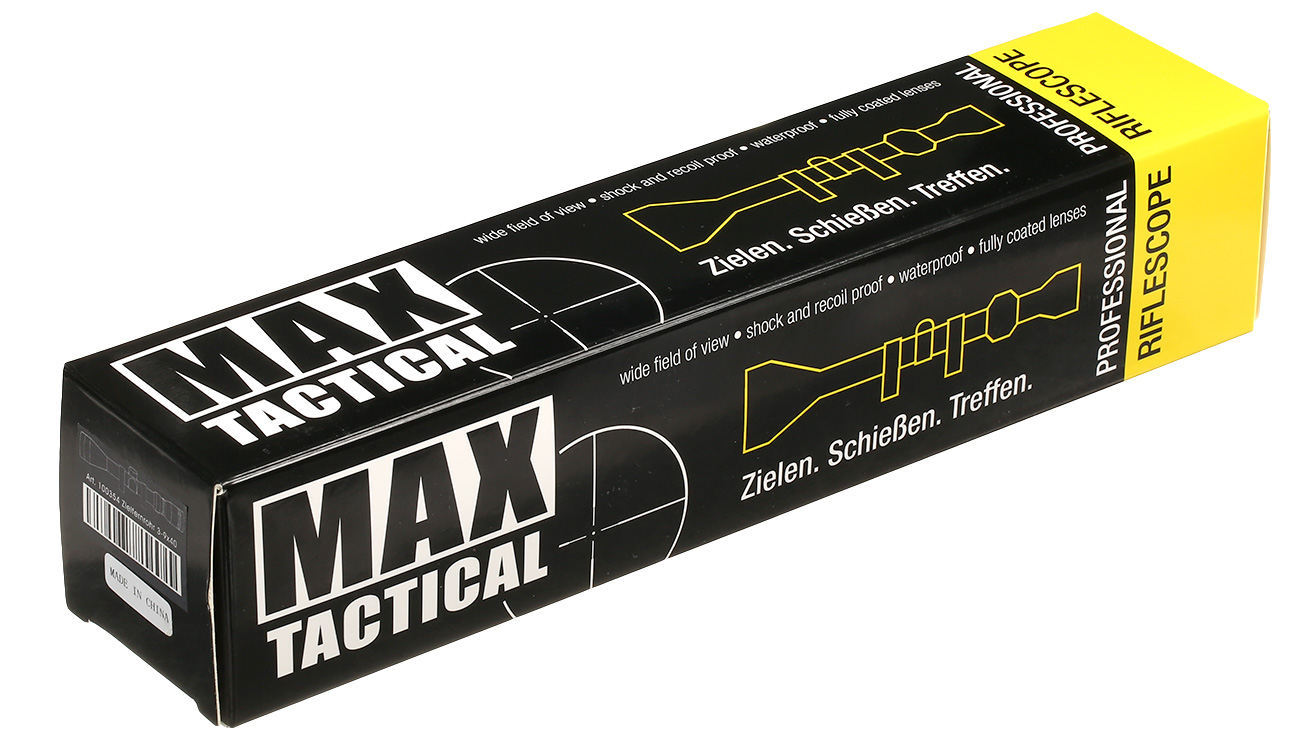 Max Tactical Zielfernrohr 3-9x40 inkl. Ringe für 22 mm Schiene Bild 9