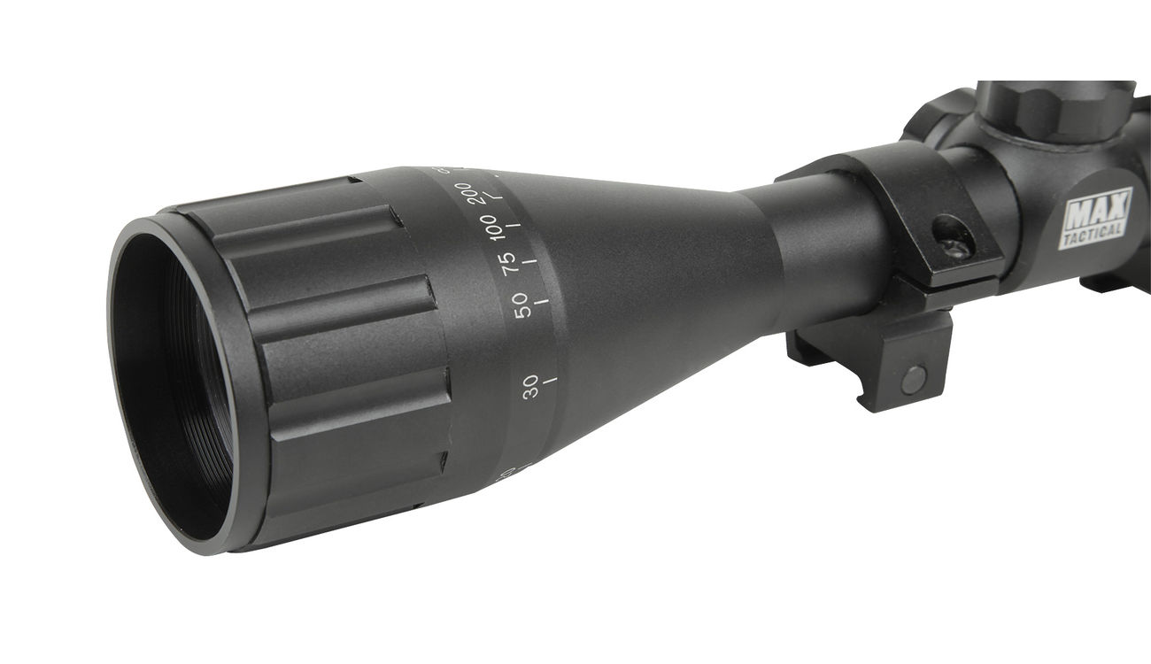 Max Tactical Zielfernrohr 3-9x40AO inkl. Ringe für 22 mm Schiene Bild 1
