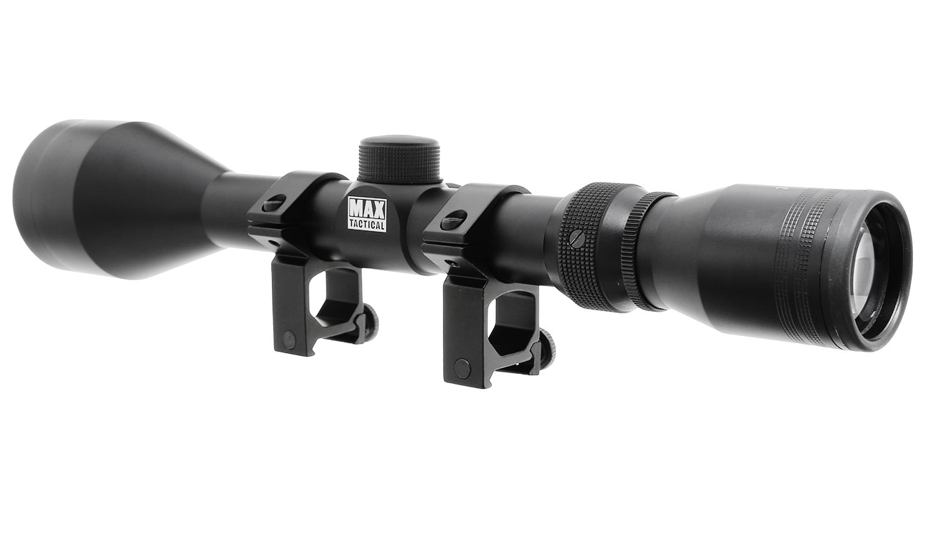 Max Tactical Zielfernrohr 3-9x50 inklusive Halteringe / Montage für 22 mm Bild 1