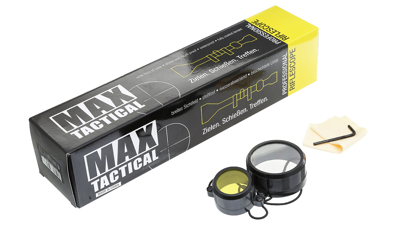Max Tactical Zielfernrohr 3-9x50 inklusive Halteringe / Montage für 22 mm Bild 8