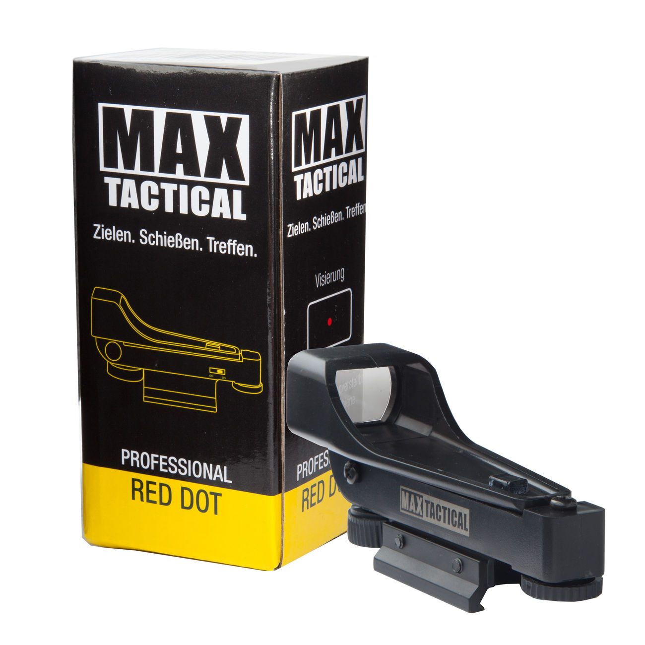 Max Tactical Holosight 20x30 Leuchtpunktvisier Red Dot inkl. Halterung für 22 mm Schiene Bild 1