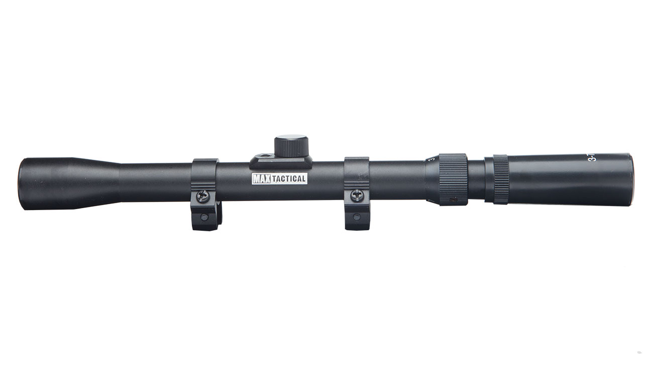 Max Tactical Zielfernrohr 3-7x20 mit Montageringe für 11 mm Schiene Bild 1