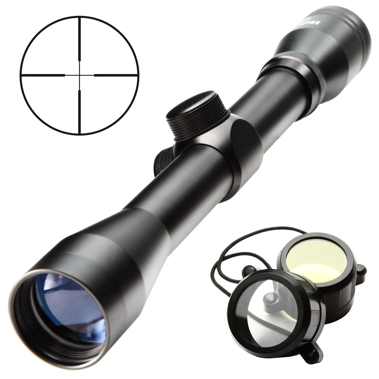 Hubertus Zielfernrohr 4x32 schwarz