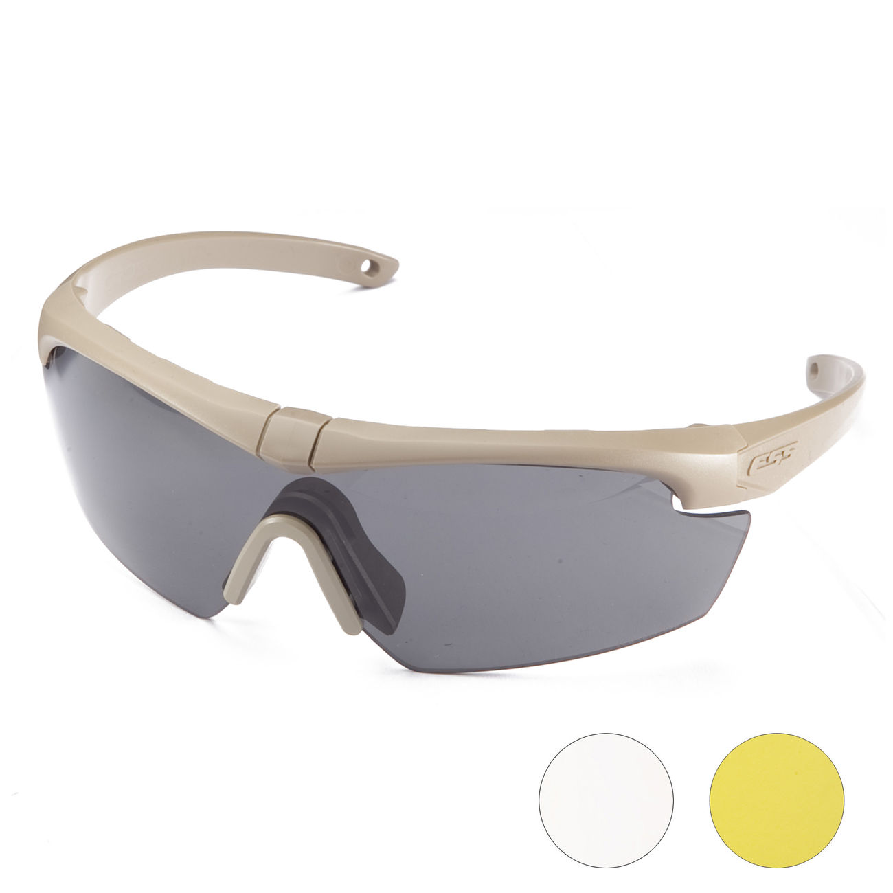 ESS Brille Crosshair 3LS Set terrain tan