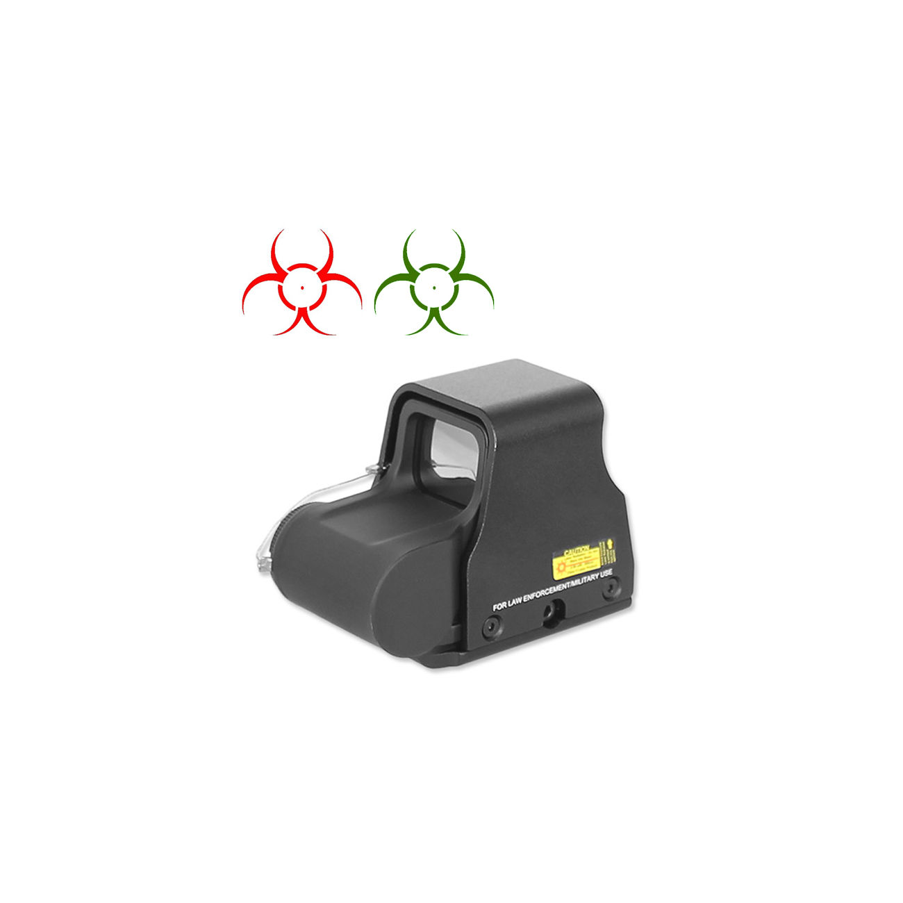 Aim-O X2 Type  Holosight rot/grn Biohazard Absehen QD Mount schwarz AO 5062-BK