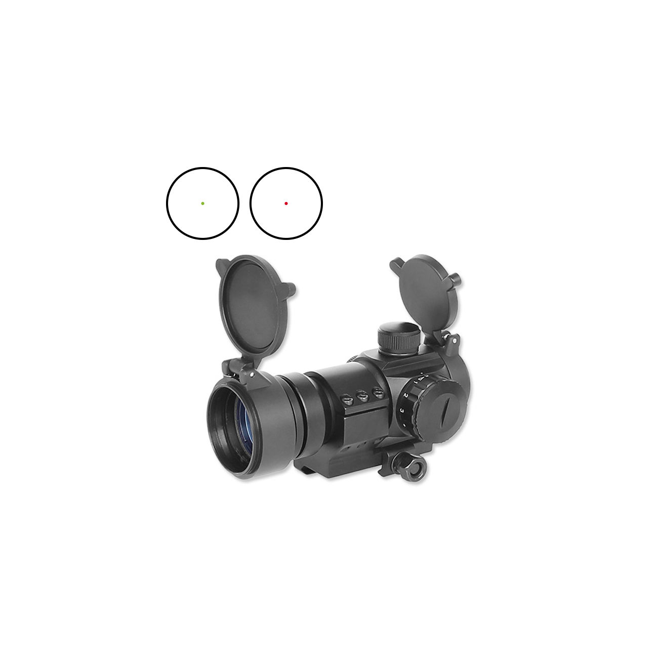 Aim-O Military-3 Type Red Dot Zielgert mit L-Mount AO 3010-BK