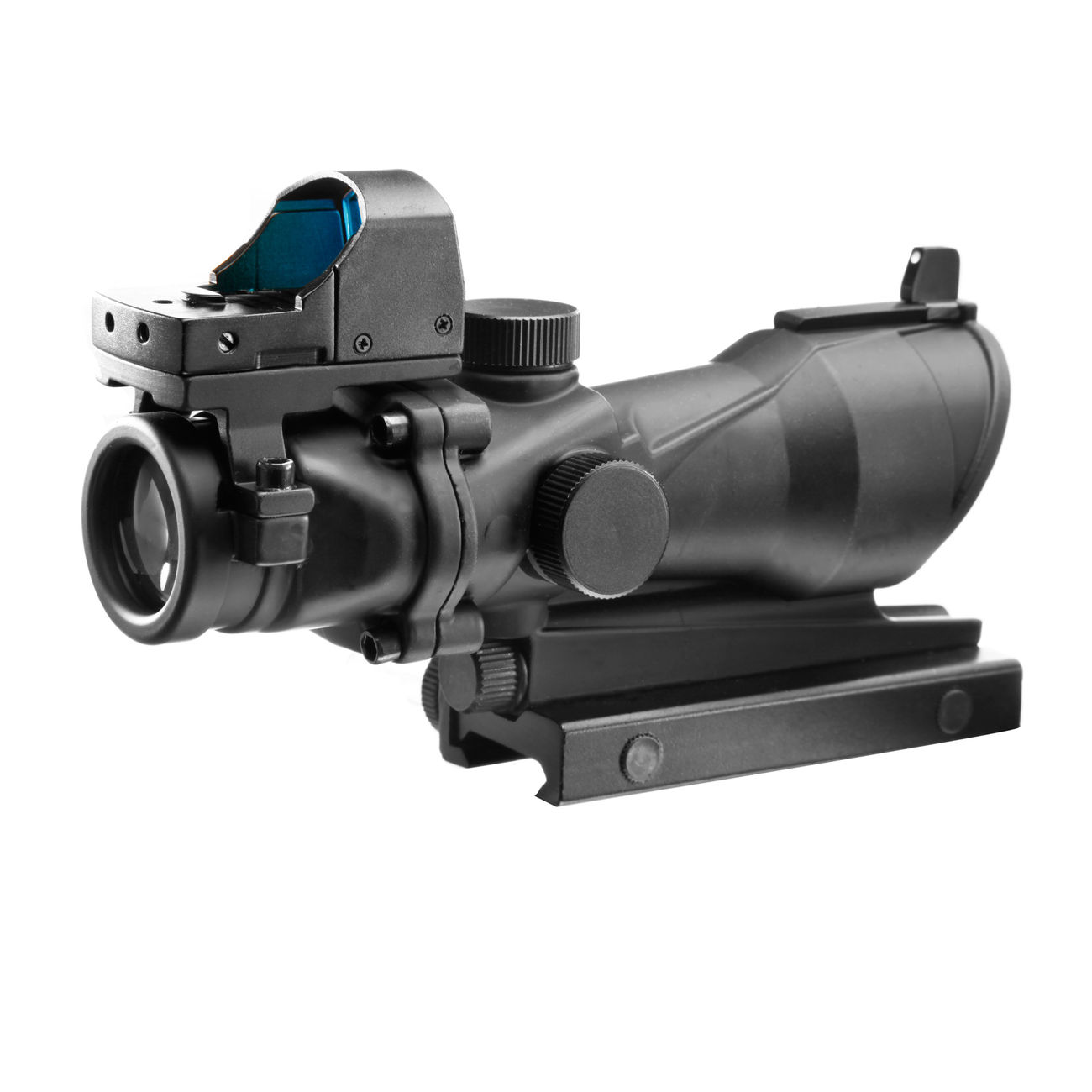 Aim-O TA01 Style Scope 4x32 beleuchtet mit Mini Red Dot schwarz AO 5320-BK Bild 1