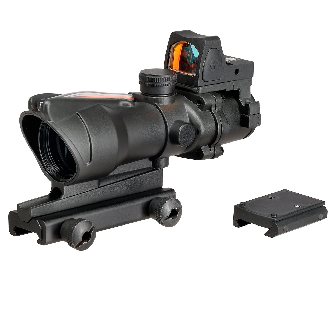 Aim-O TA01 Style Scope 4x32 Fiber bel. m.Micro RedDot Visier schwarz AO 1003-BK