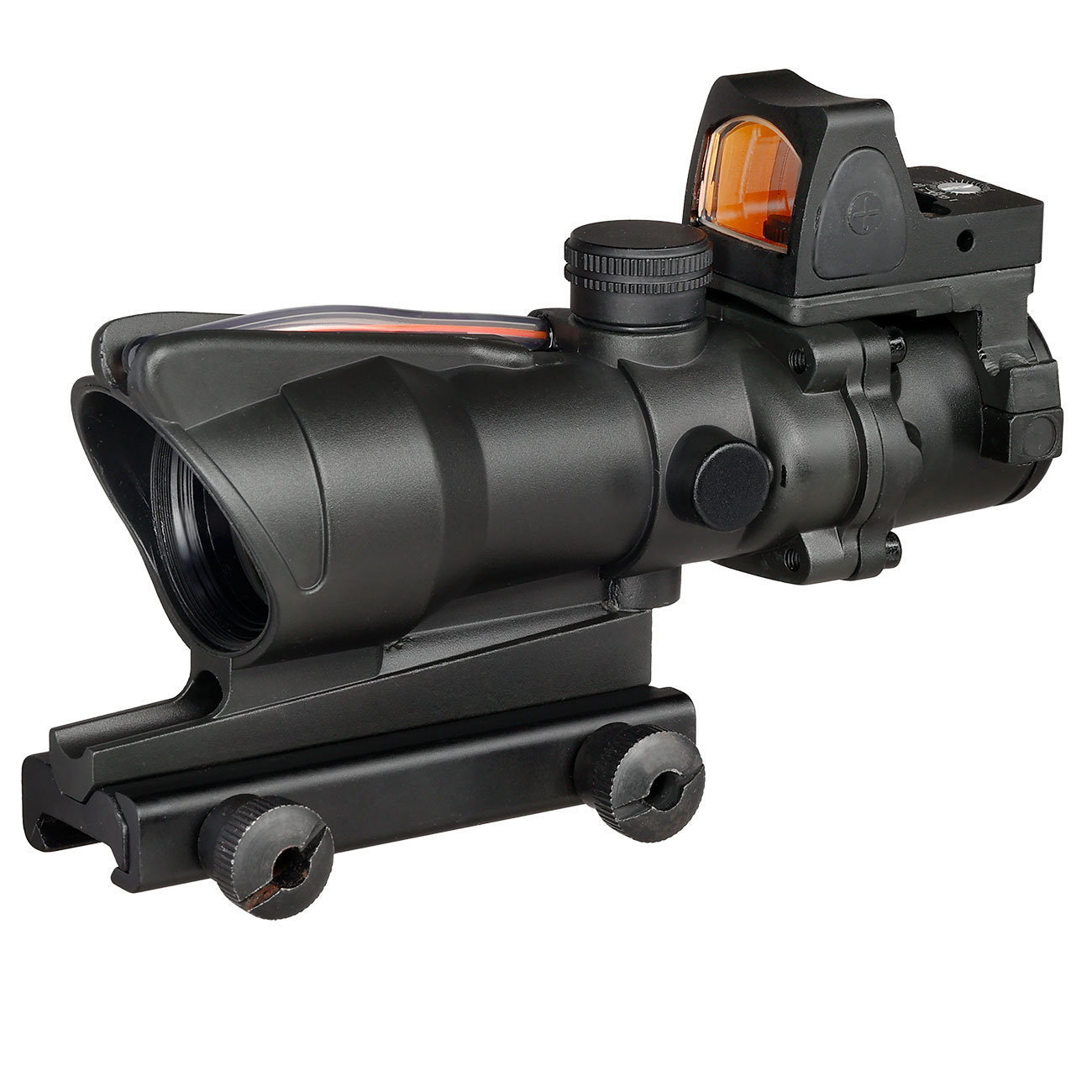 Aim-O TA01 Style Scope 4x32 Fiber bel. m.Micro RedDot Visier schwarz AO 1003-BK Bild 1