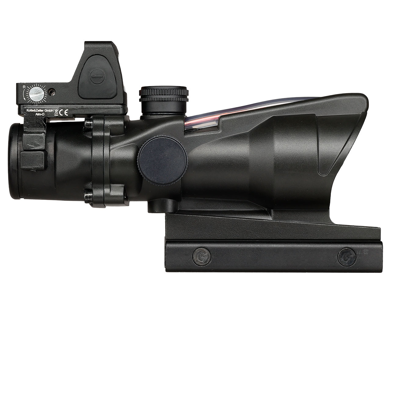 Aim-O TA01 Style Scope 4x32 Fiber bel. m.Micro RedDot Visier schwarz AO 1003-BK Bild 6