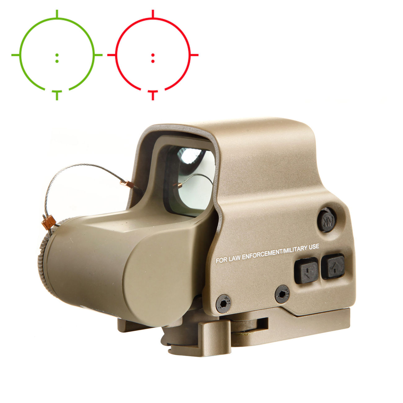 Aim-O X3 Type  Holosight rot/grn QD Mount tan AO 5063-DE