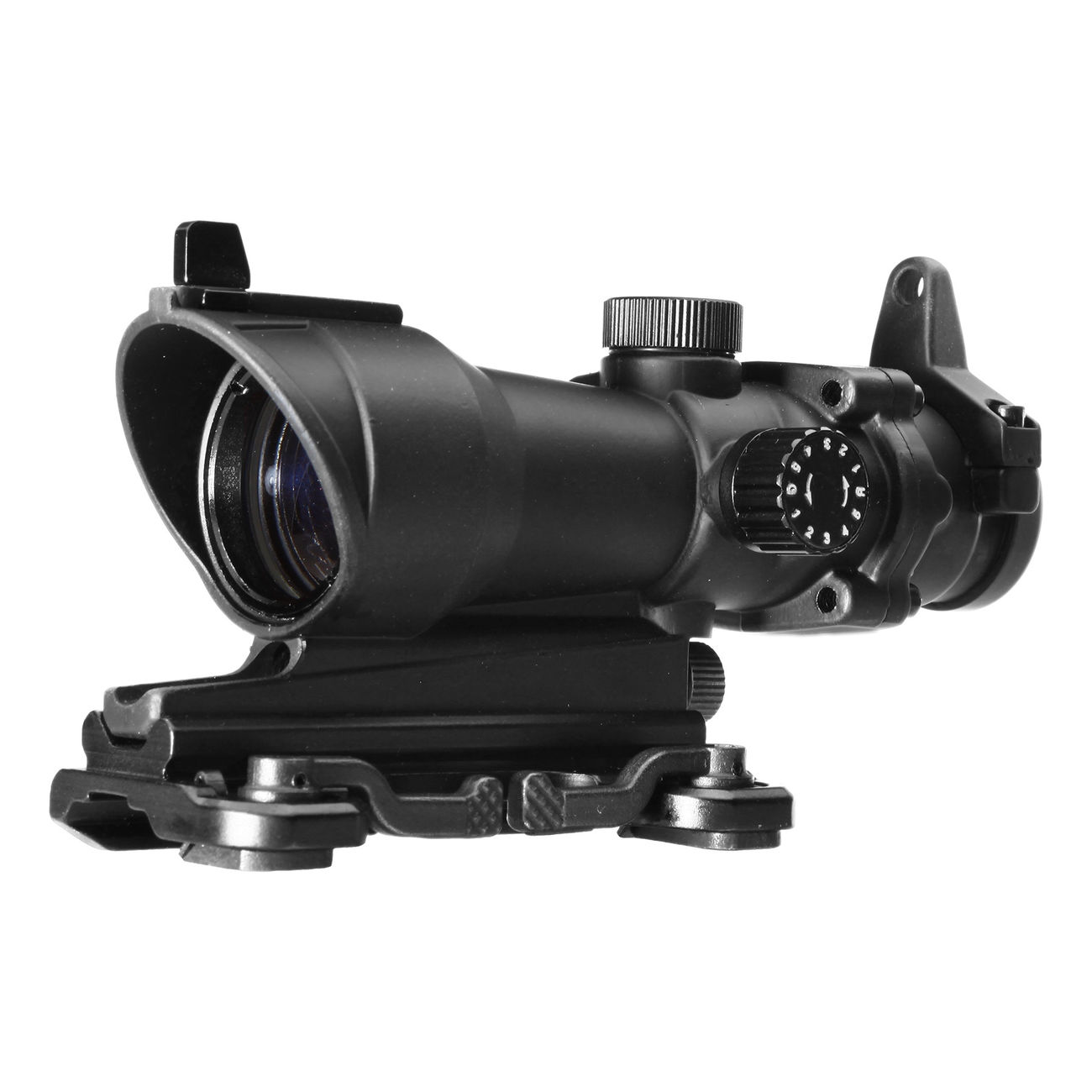 Aim-O TA01 Style Scope 4x32 rot / grn beleuchtet mit QD-Mount schwarz AO 5319-BK