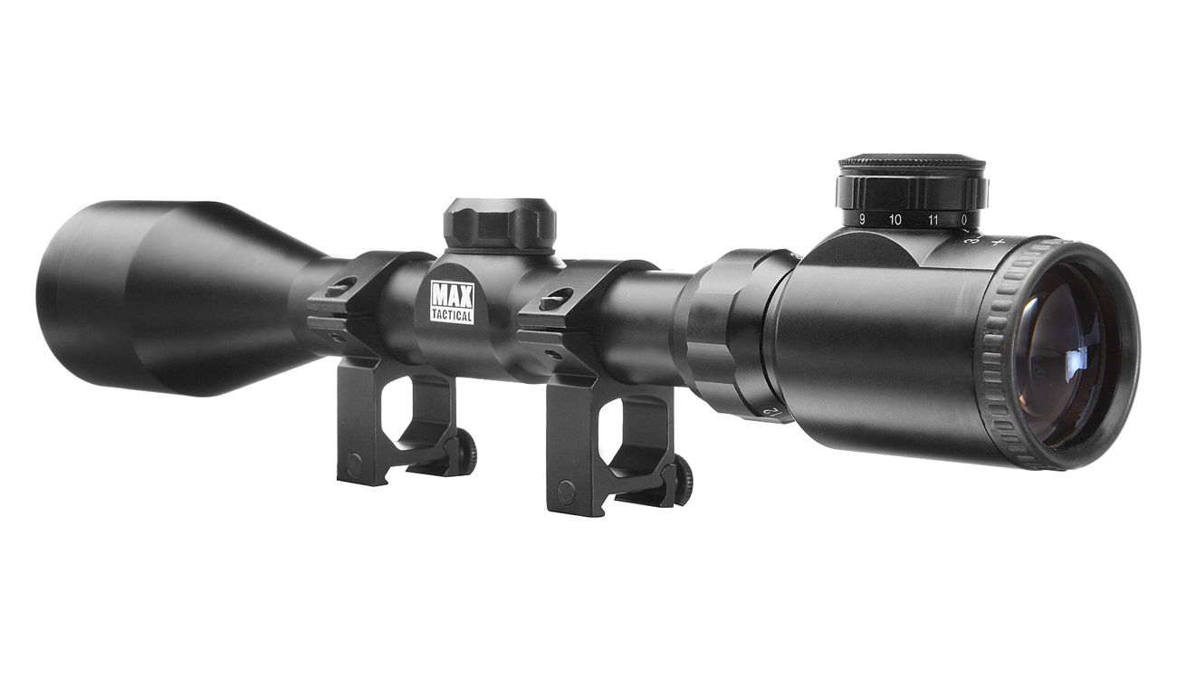 Max Tactical Zielfernrohr 3-12x42E beleuchtet inkl. Ringe fr 22 mm Schiene Bild 1