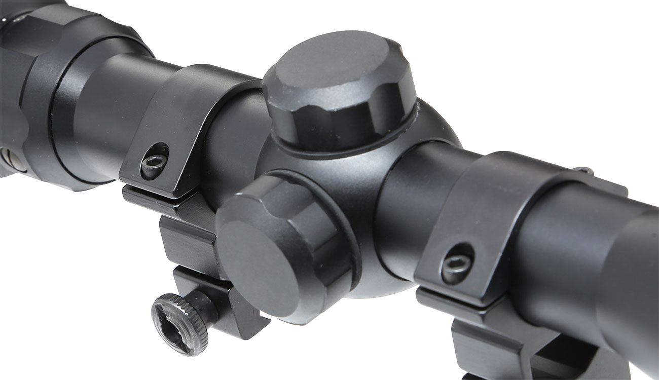 Max Tactical Zielfernrohr 3-12x42E beleuchtet inkl. Ringe für 11 mm Schiene Bild 5