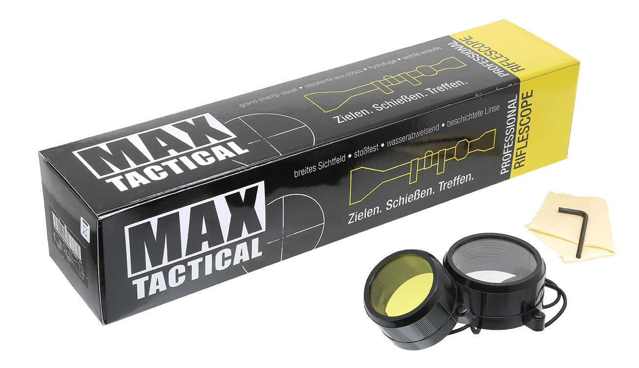 Max Tactical Zielfernrohr 3-12x42E beleuchtet inkl. Ringe für 11 mm Schiene Bild 8