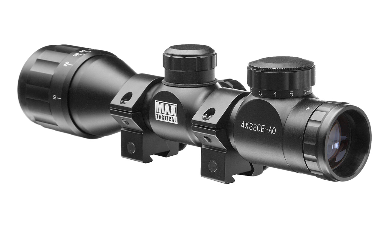 Max Tactical Zielfernrohr 4x32CE-AO beleuchtet fr 11 mm Schiene Bild 3