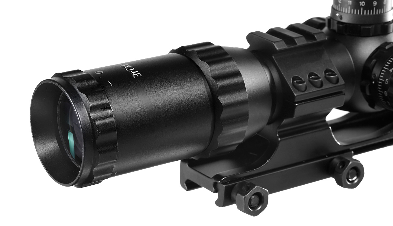 Max Tactical Zielfernrohr 1-4x24E beleuchtet inkl. Halterung fr 22 mm Schiene Bild 9