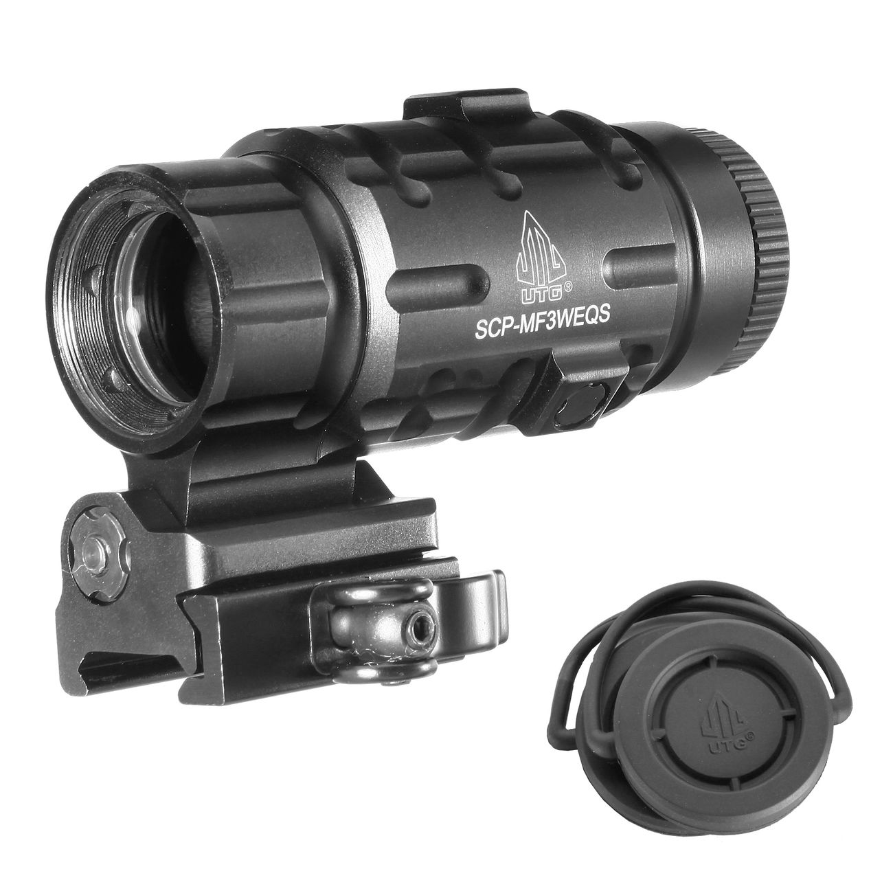 UTG 3X Magnifier mit Flip-To-Side QD-Halterung schwarz