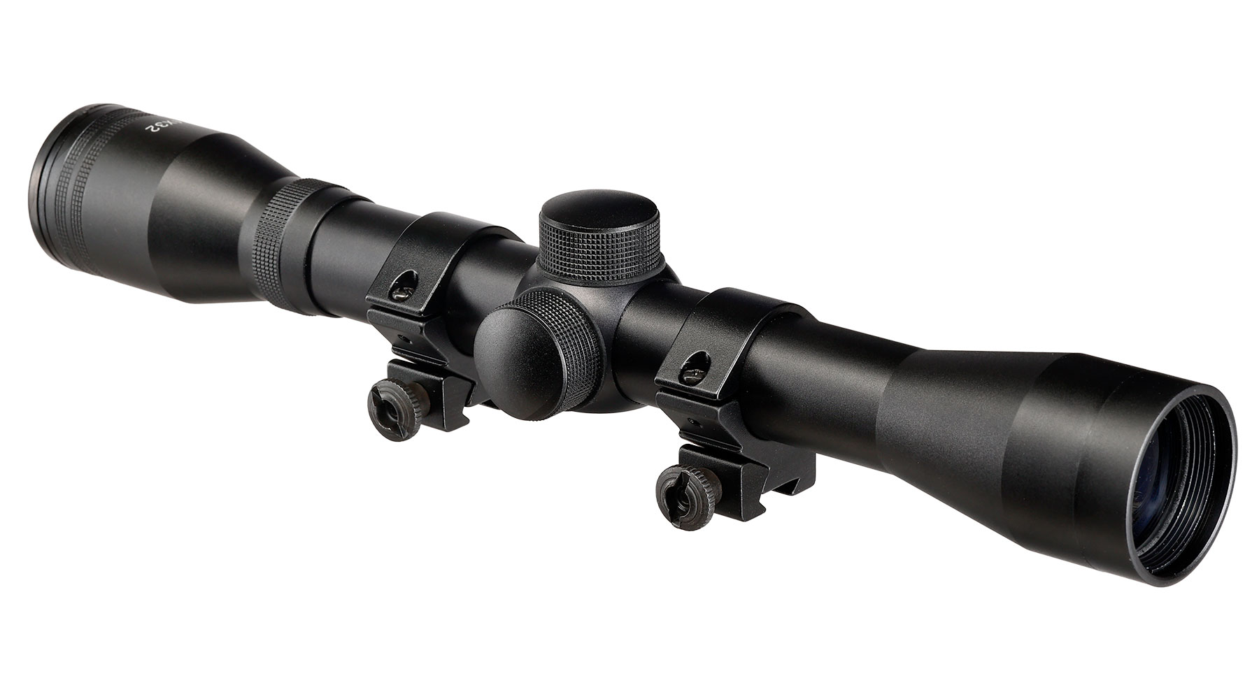 Max Tactical Zielfernrohr 4x32 Mil-Dot inkl. 11 mm Ringe schwarz Bild 1