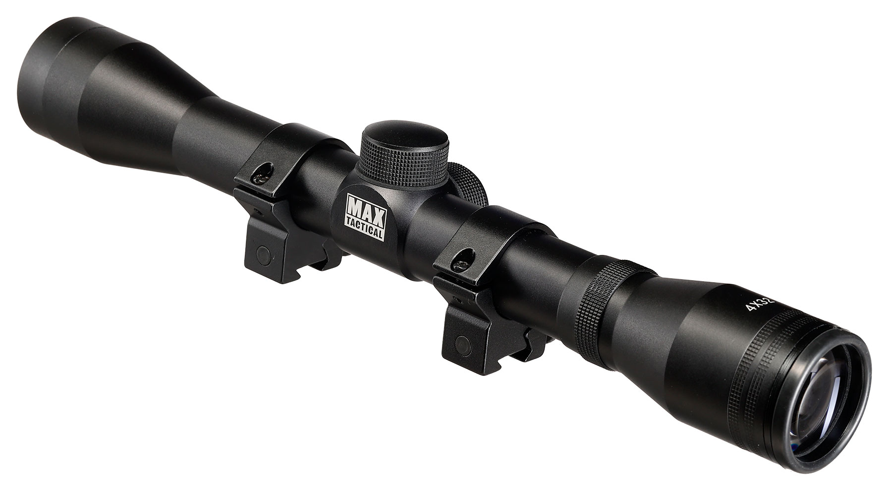 Max Tactical Zielfernrohr 4x32 Mil-Dot inkl. 11 mm Ringe schwarz Bild 3