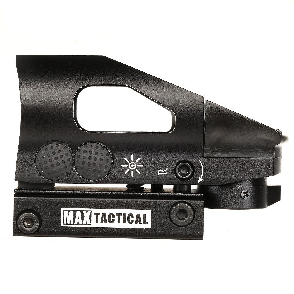 Max Tactical Combat Red-Multi-Dot Leuchtpunktzielgert schwarz 22mm Halterung Bild 4